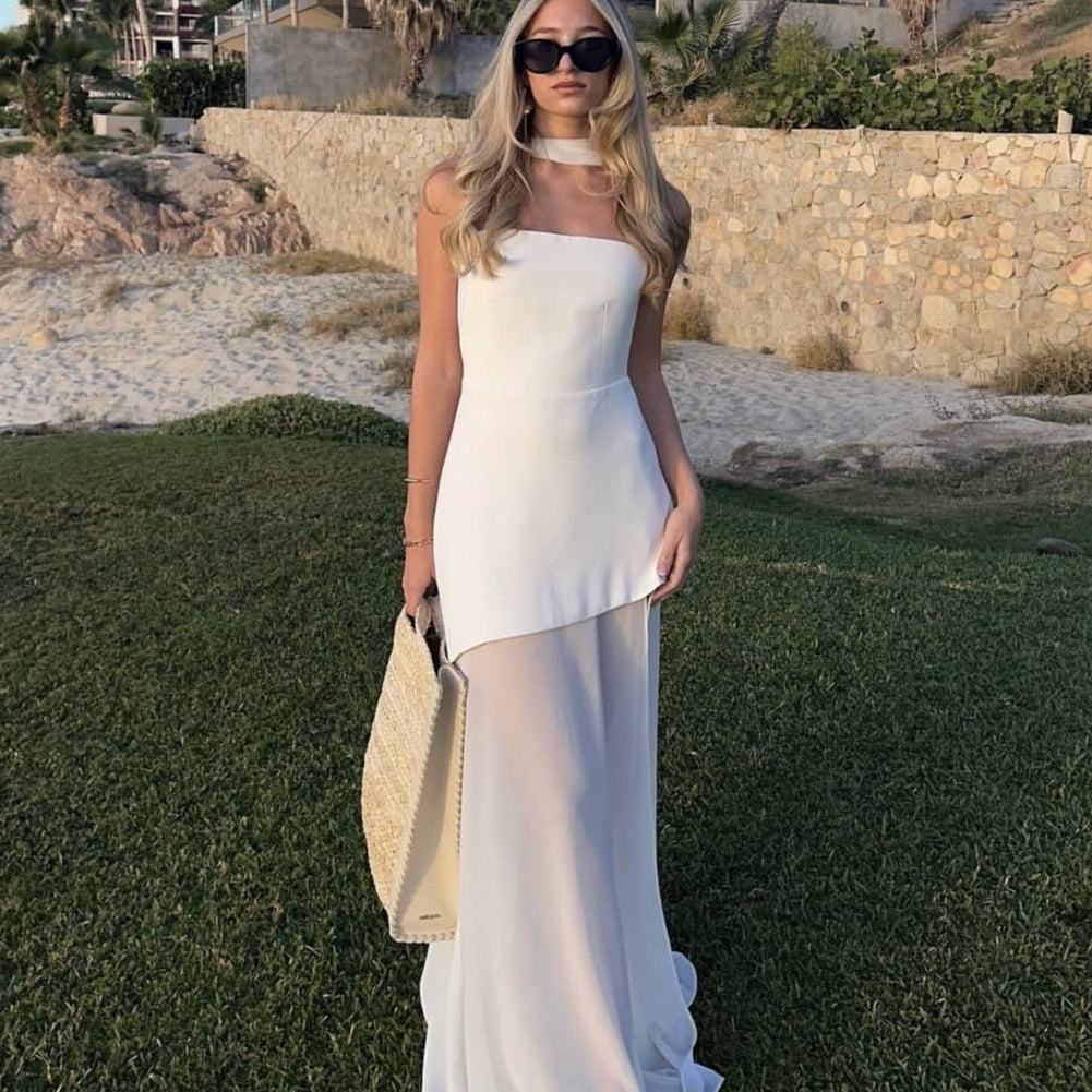 Robe maxi Sienna asymétrique