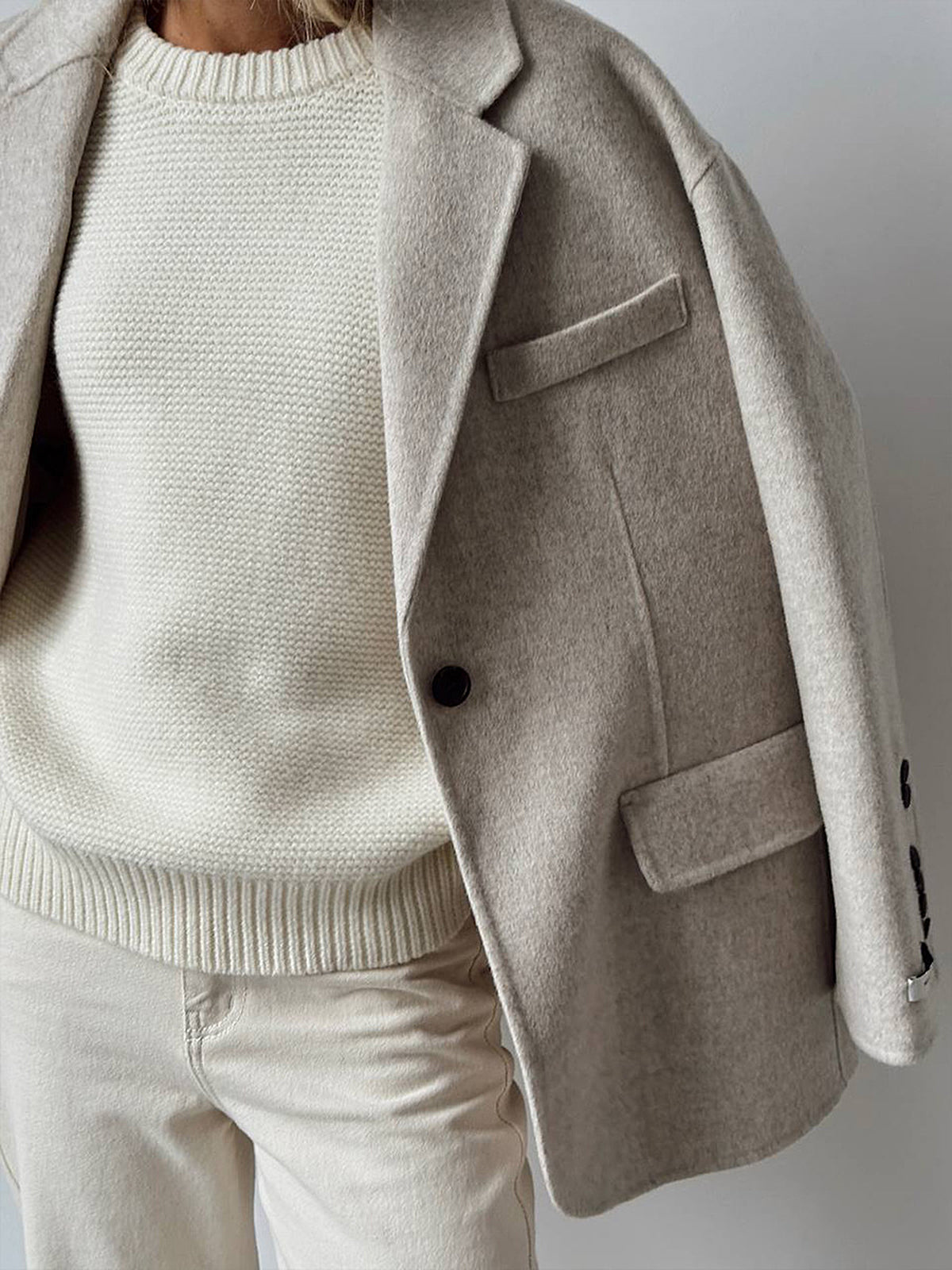 Flair Cotton Knit Sweater - Comfortable Classic Style for Men and Women 1