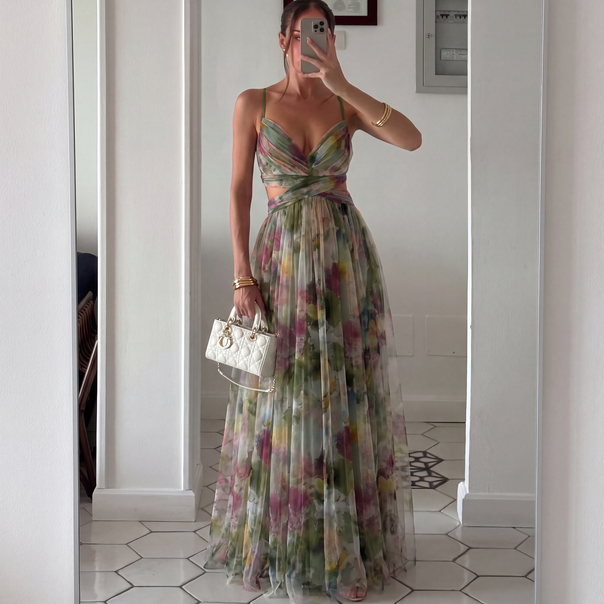 Robe maxi florale Emma