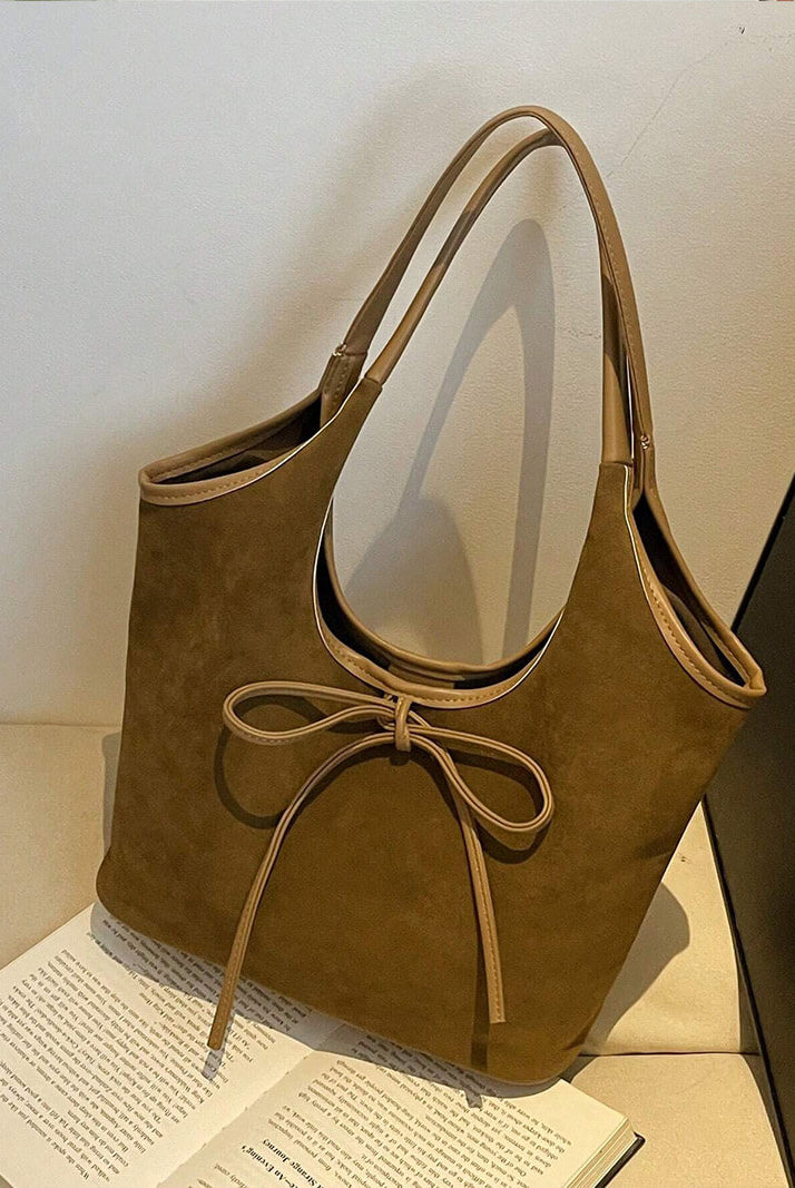 Florence Suede Bow Bag - SOERA Store