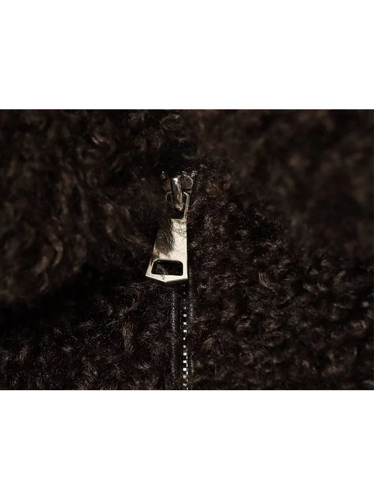 Women's Faux Fur Teddy Jacket - Cozy Zip-Up Winter Coat for Casual Wear 3