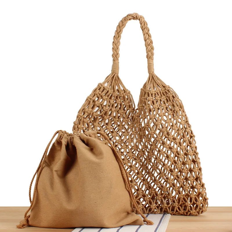 SOERA Margot Woven Beach Tote - Bag - SOERA-632835-BRO-OS-08227 Brown