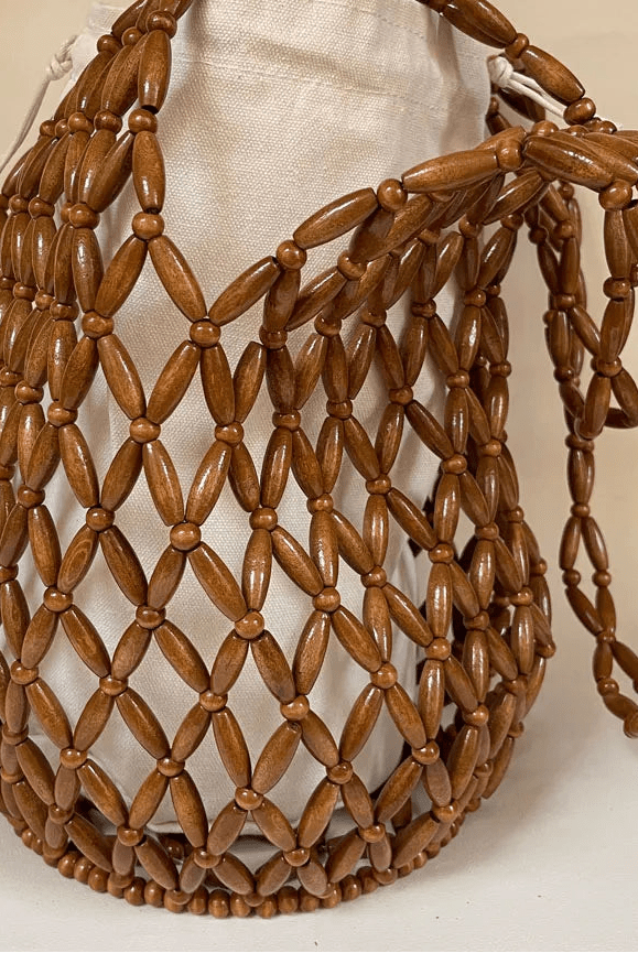 SOERA Margot Woven Beaded Tote Bag - Bag - SOERA-258883-BRO-36-39011 Brown 36