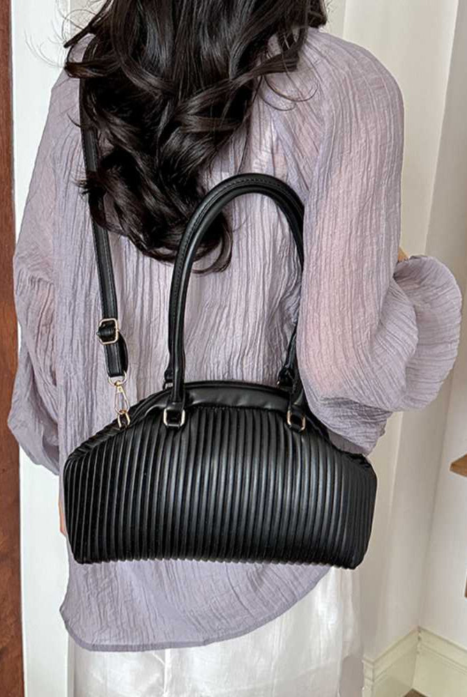 SOERA Mariana Pleated Shoulder Bag - Bag - SOERA-677379-DEF-OS-04611 Black