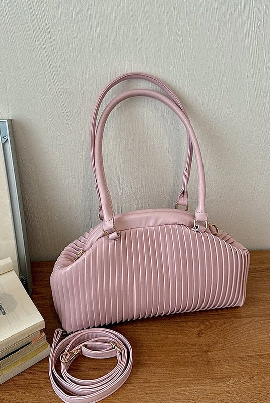 SOERA Mariana Pleated Shoulder Bag - Bag - SOERA-677379-DEF-OS-04614 Pink