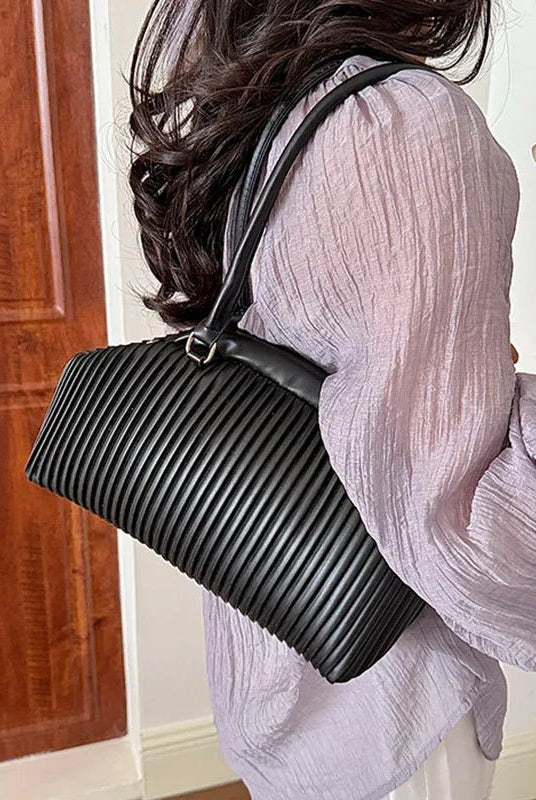 SOERA Mariana Pleated Shoulder Bag - Bag - SOERA-677379-DEF-OS-04615 Coffee