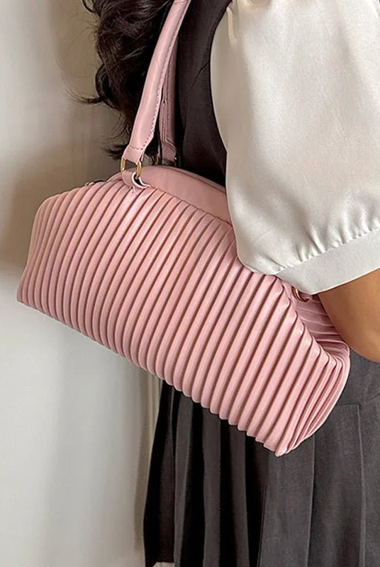 SOERA Mariana Pleated Shoulder Bag - Bag - SOERA-677379-DEF-OS-04615 Coffee