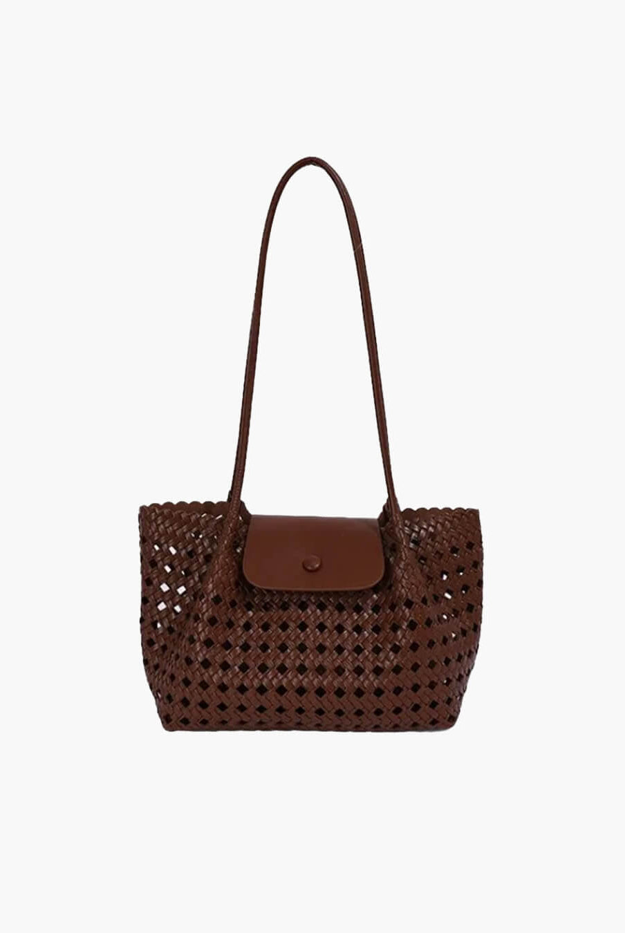 SOERA Marina Embossed Shoulder Bag - Bag - SOERA-115459-BRO-OS-02211 Dark Brown