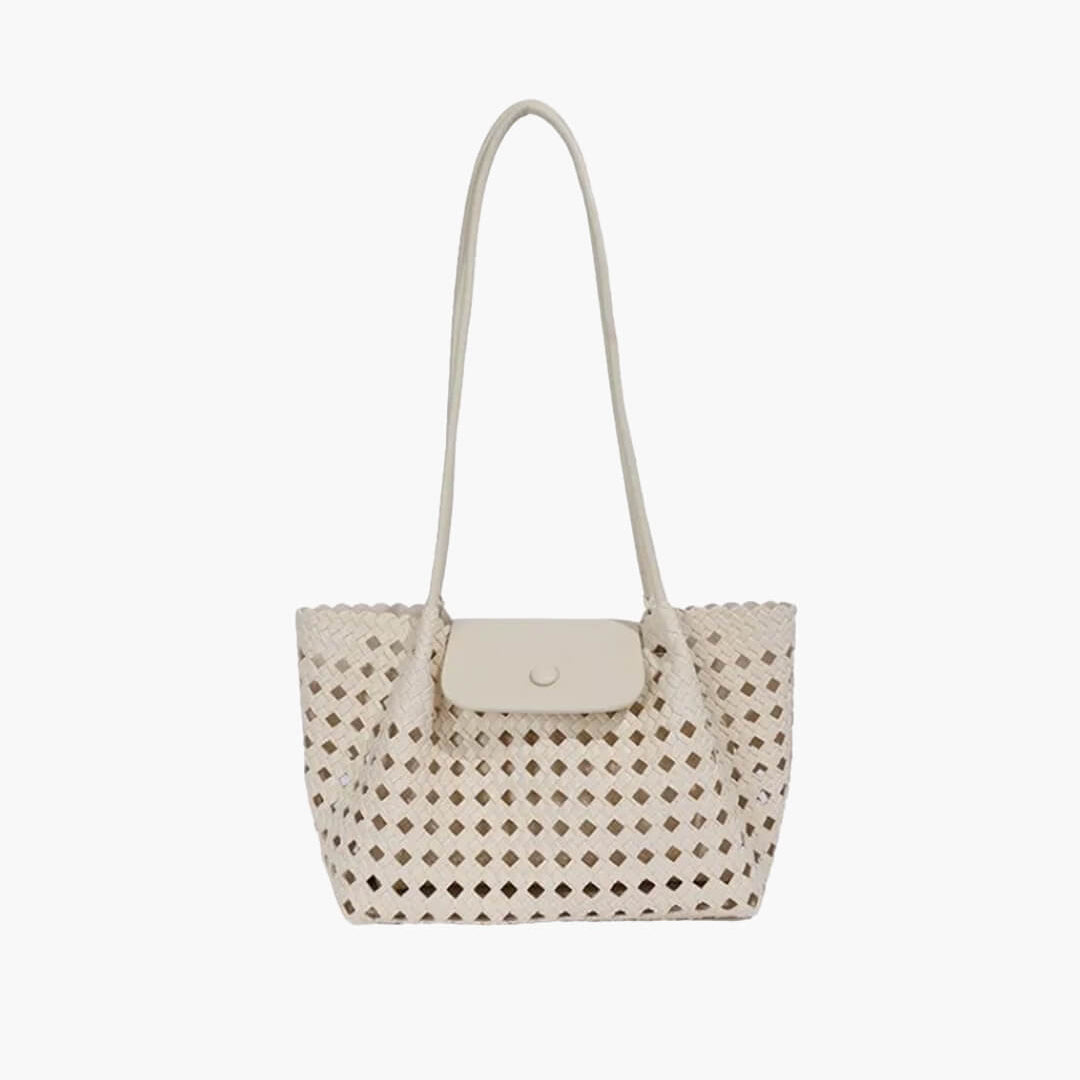 SOERA Marina Embossed Shoulder Bag - Bag - SOERA-115459-IVO-OS-36675 Ivory