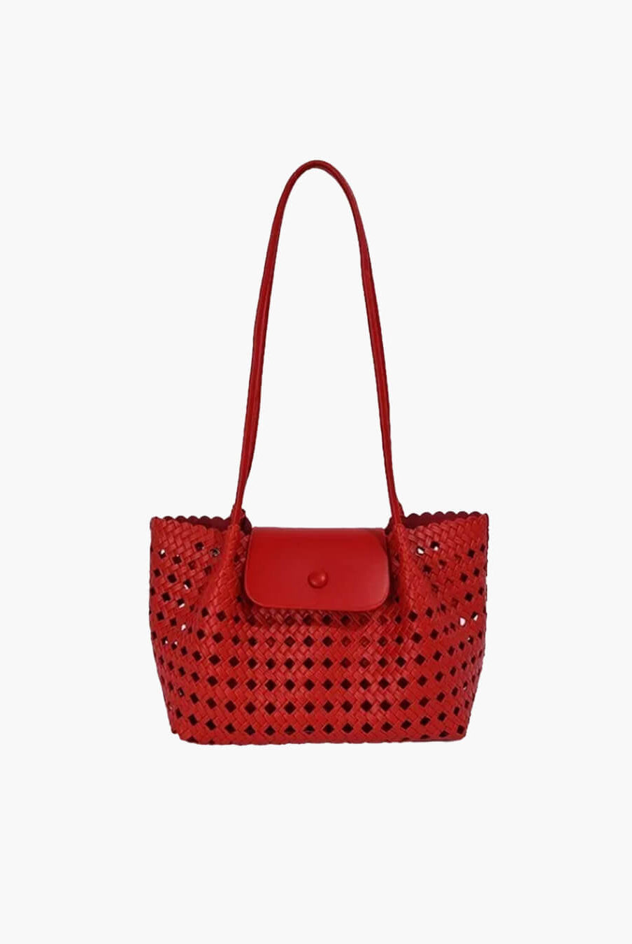 SOERA Marina Embossed Shoulder Bag - Bag - SOERA-115459-RED-OS-67747 Red