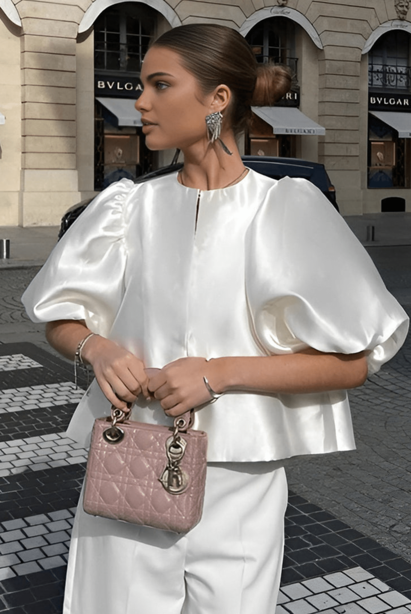 SOERA Bianca Satin Blouse - Blouse - M