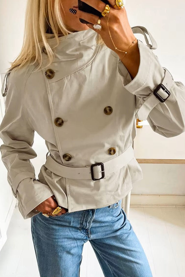 SOERA Teresa British Belted Trench Coat - Coat - SOERA-920451-KHA-M-18403 Beige M