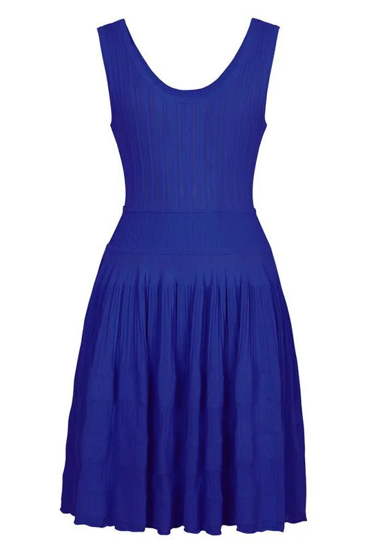 SOERA Alicia Knitted Sling Mini Dress - Dress - Blue S