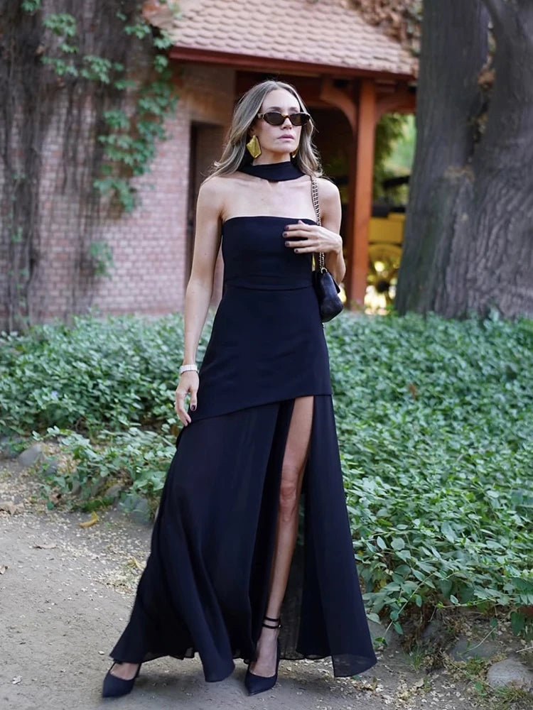 SOERA Astoria Strapless Bodice Maxi Dress - Dress - Black S