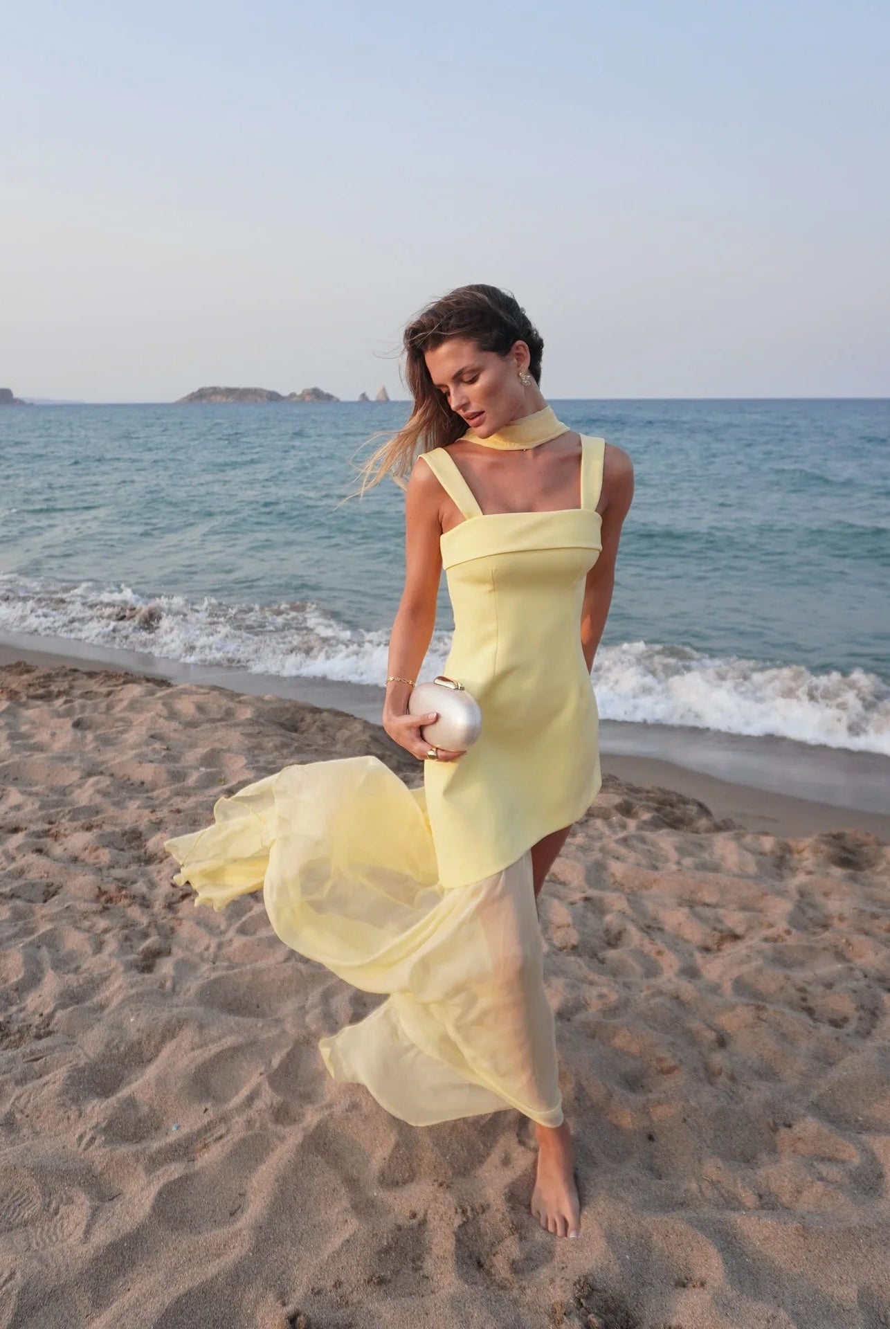 SOERA Astoria Strapless Bodice Maxi Dress - Dress - Yellow S