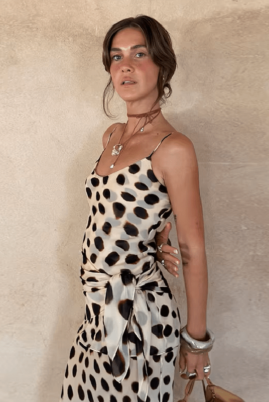 SOERA Natasha Leopard Print Maxi Scarf Dress - Dress - SOERA-332419-M-OS-90947 M