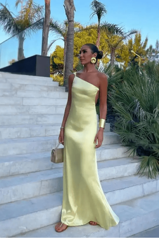 SOERA Sofia One-Shoulder Silk Evening Gown - Dress - SOERA-468995-DEF-OS-78852 M