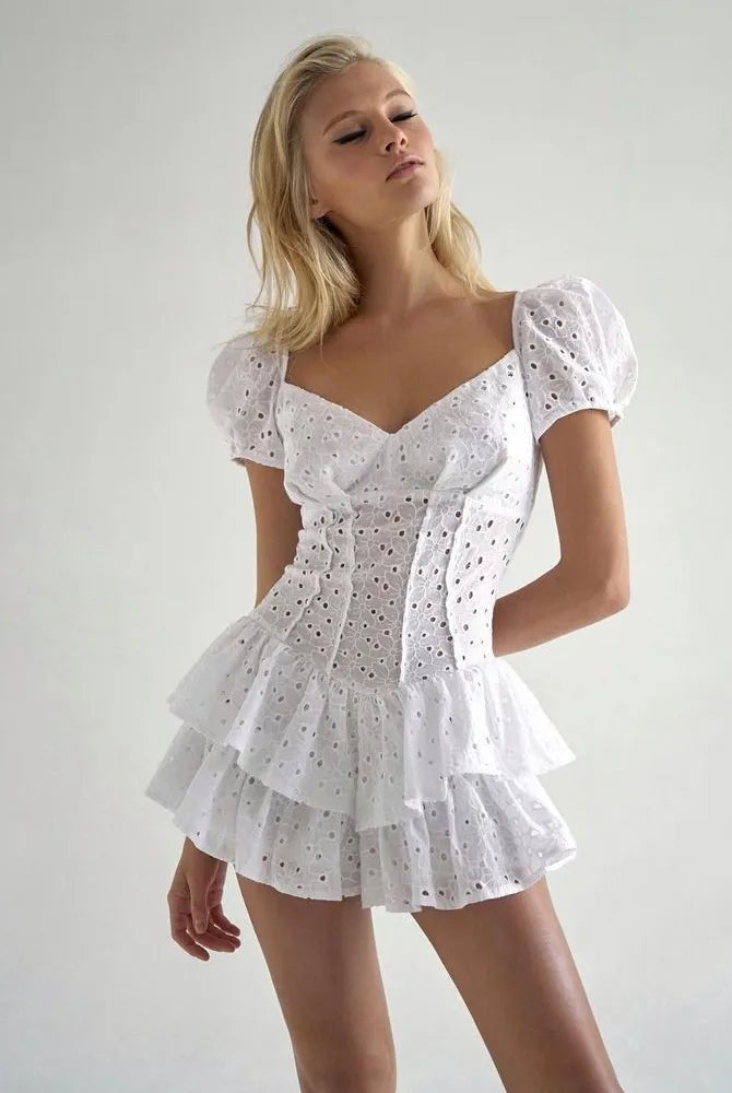 SOERA Sophia Elegance Corset Dress - Dress - White XS