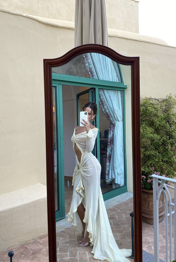 SOERA Vivian Sheer Bodycon Dress - Dress - SOERA-908099-DEF-OS-76134 Beige L