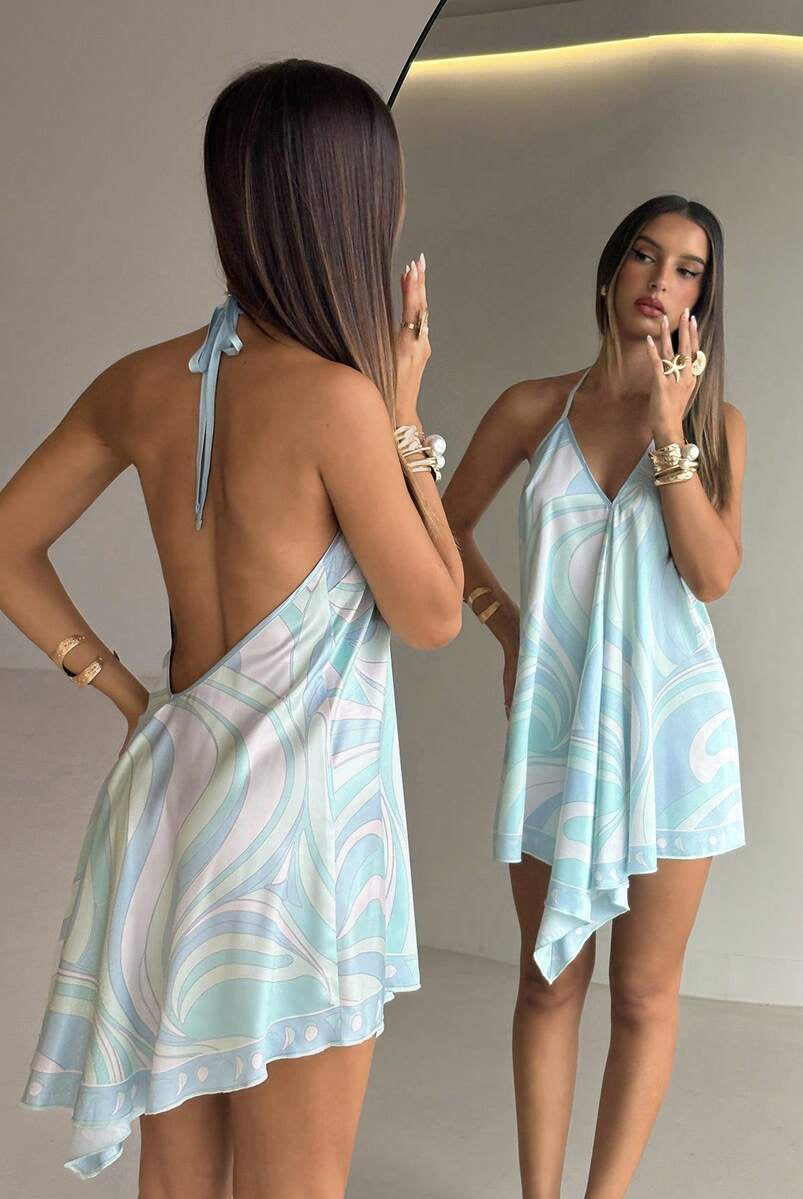 SOERA Alona Asymmetrical Deep V Beach Dress - Dresses - XS