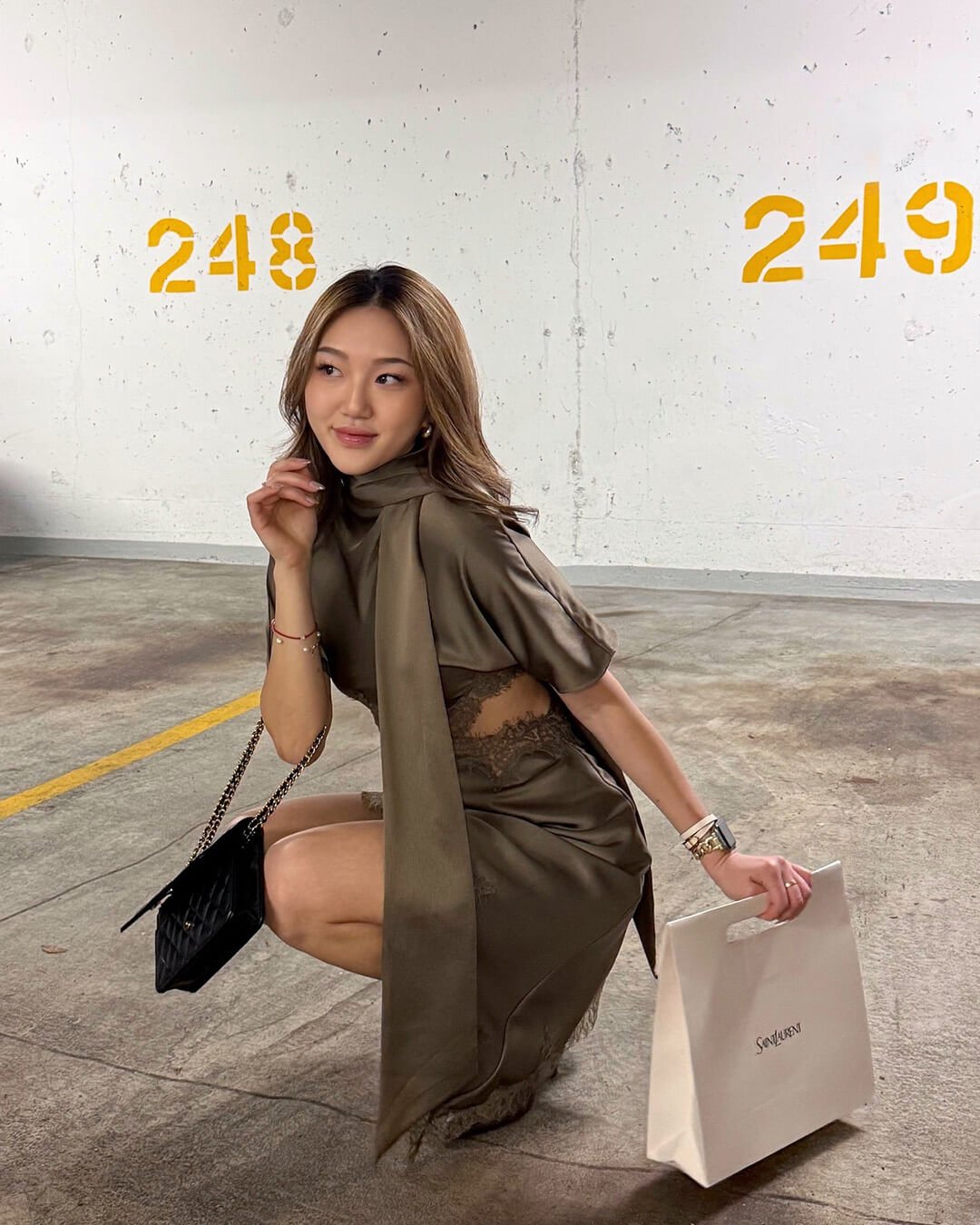 SOERA Bianca Cut Out Satin Mini Dress - Dresses - 1005011887169747-;sQ1775670871074553055 M