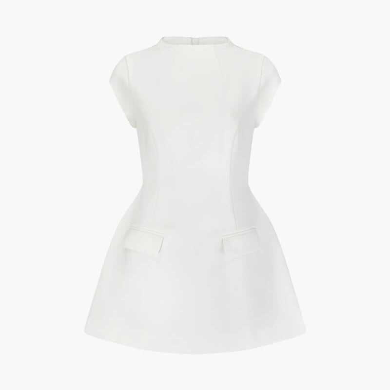 SOERA Ella mini dress - Dresses - DWOD5-QX502001 white XS