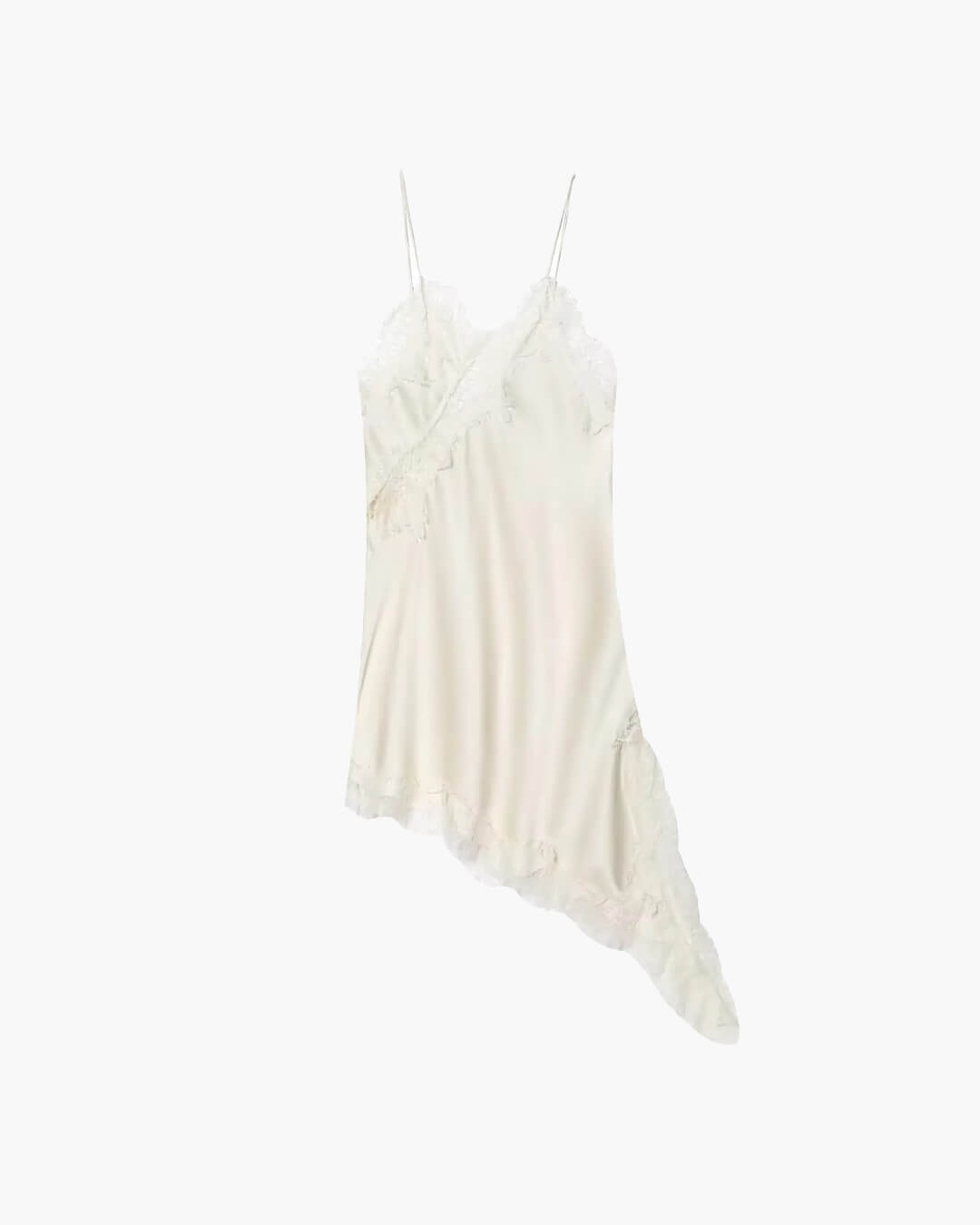 SOERA Kara Asymmetric Satin Mini Dress - Dresses - 1005009973435965-;nv1763048696671652340 Yellow M