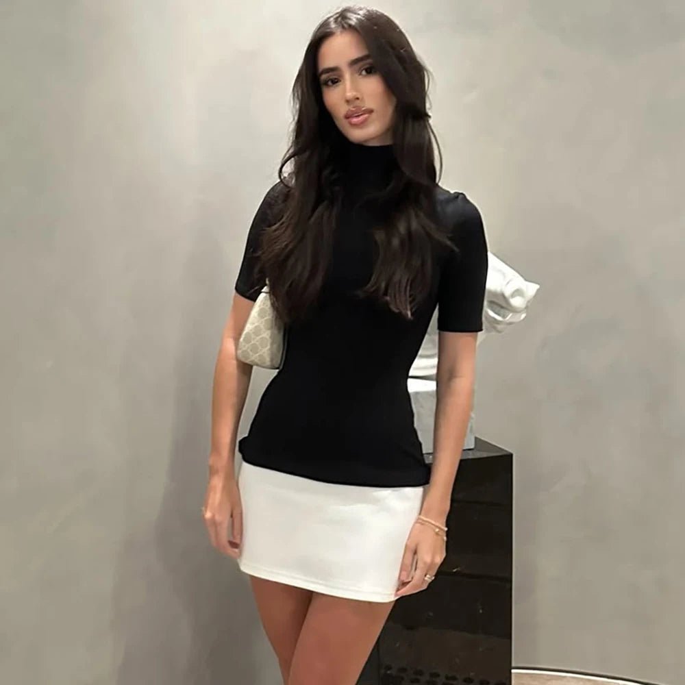 SOERA Lisbeth High Neck Mini Dress - Dresses - 1005008060121769-;Ca1770053337093627808 L