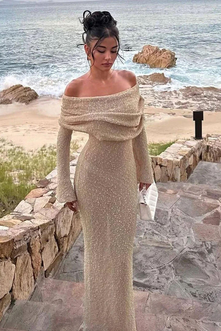 SOERA Marissa Maxi dress - Dresses - DWOD5-KL876001 beige S