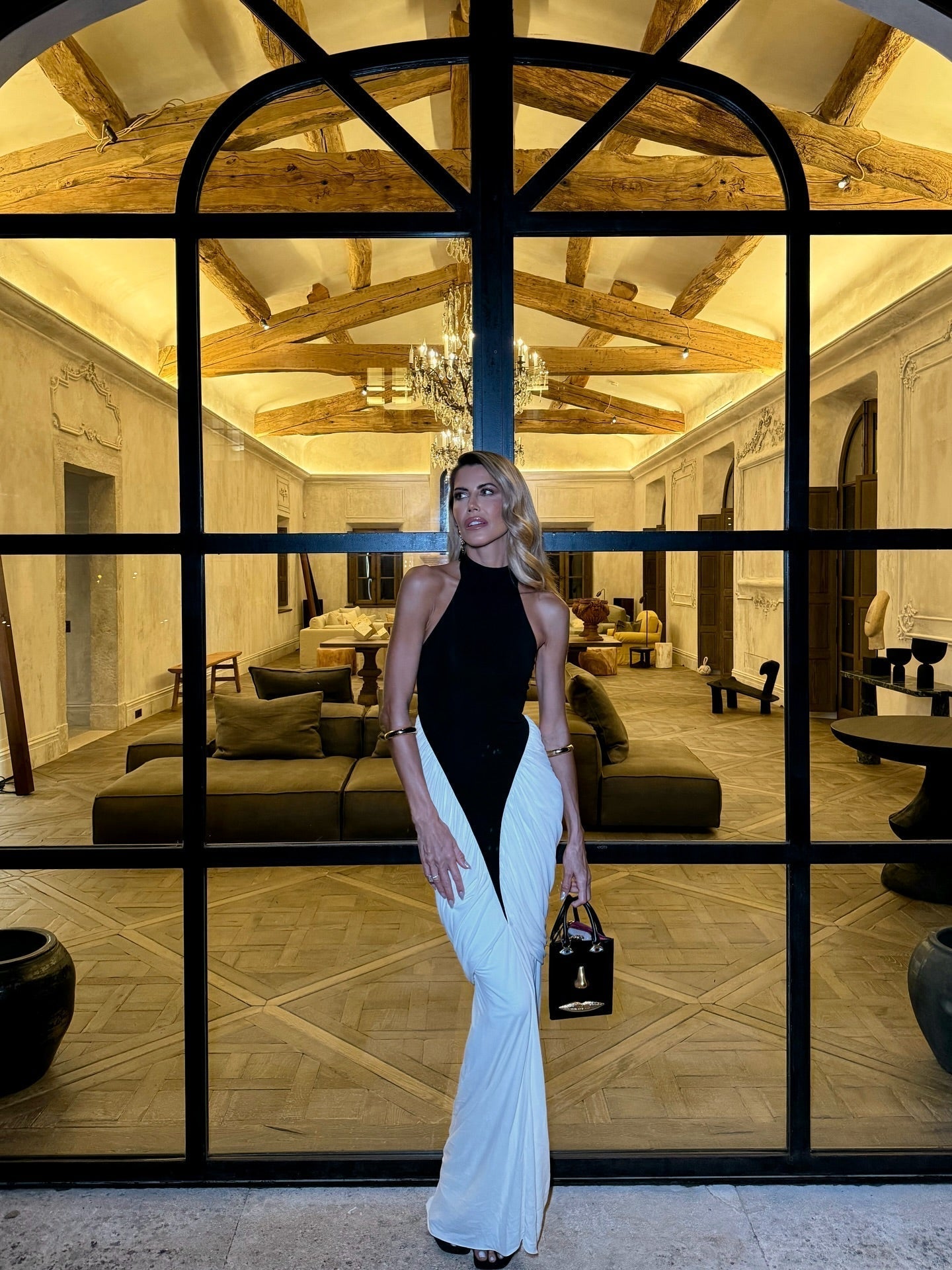 SOERA Savi Ruched Bodycon Maxi Dress - Dresses - Black M