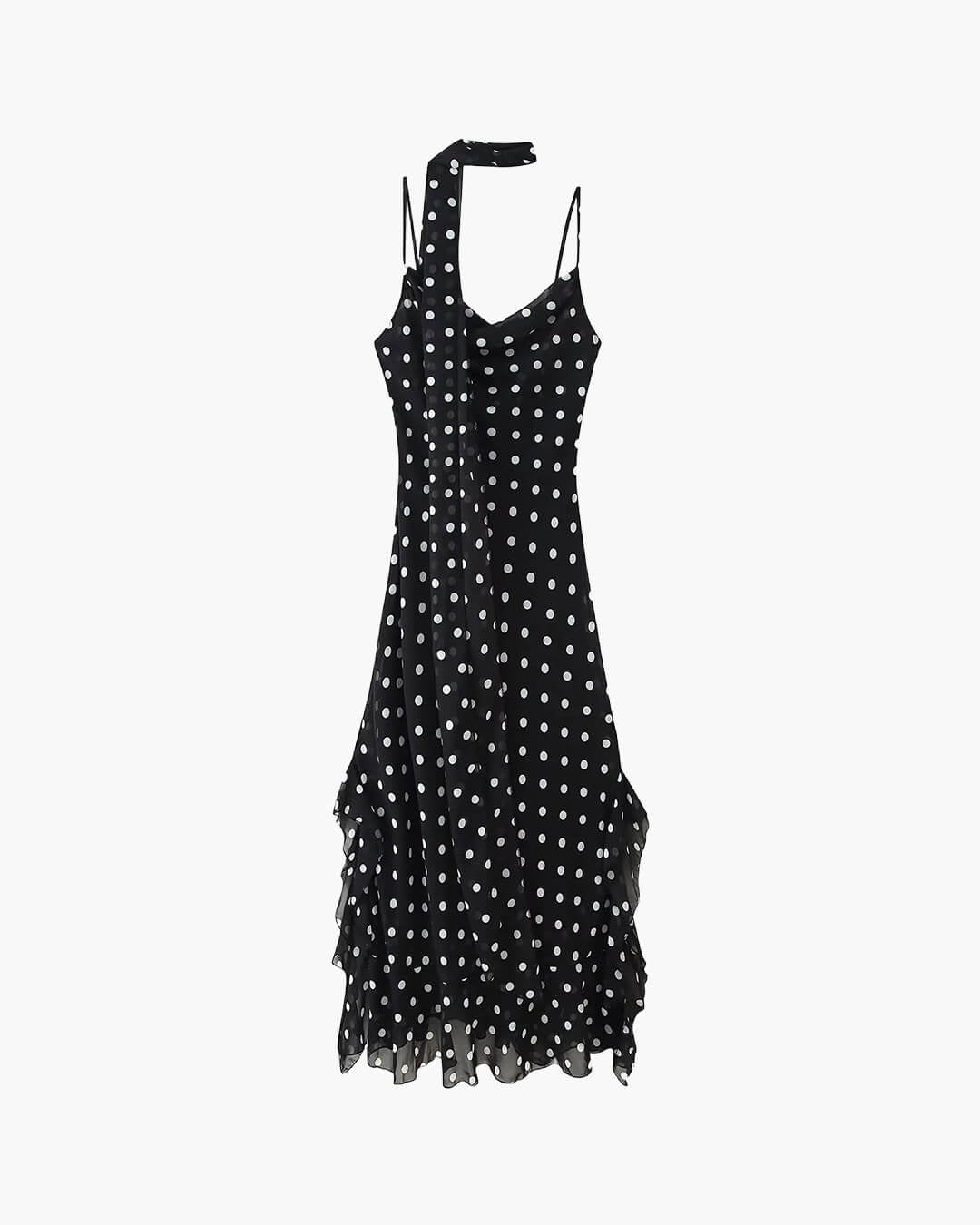SOERA Valerie Polka Dot Maxi Dress - Dresses - xu1770383550815228265 S