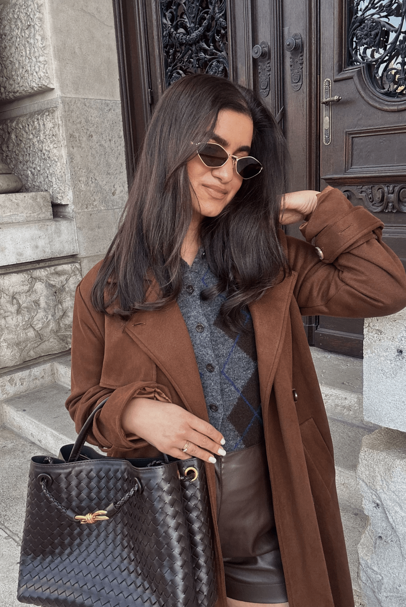 SOERA Lucia Woven Bag - Handbags - DBAD2-RE700001 Medium Coffee