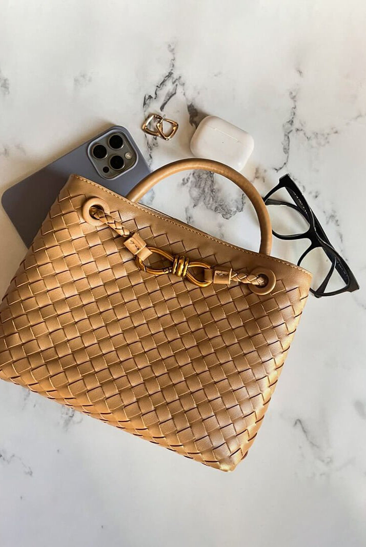 SOERA Lucia Woven Bag - Handbags - DBAD2-RE700001 Medium Coffee