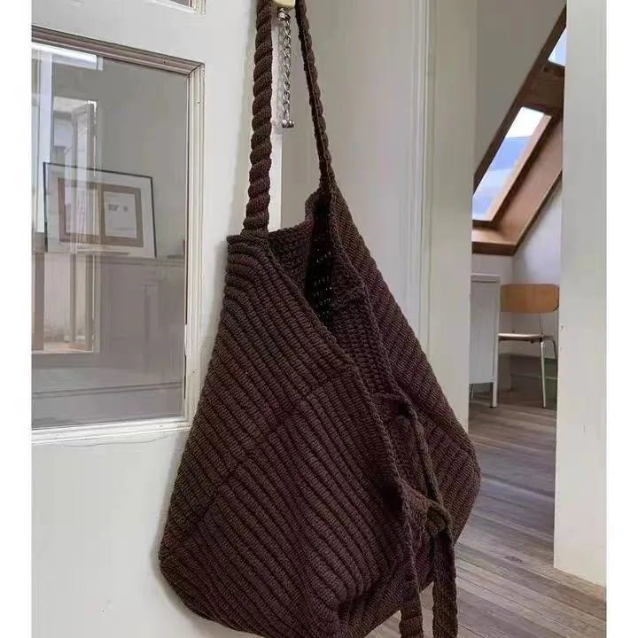 SOERA Morgan Soft Knitted Crossbody Bag - Handbags - Dark Brown