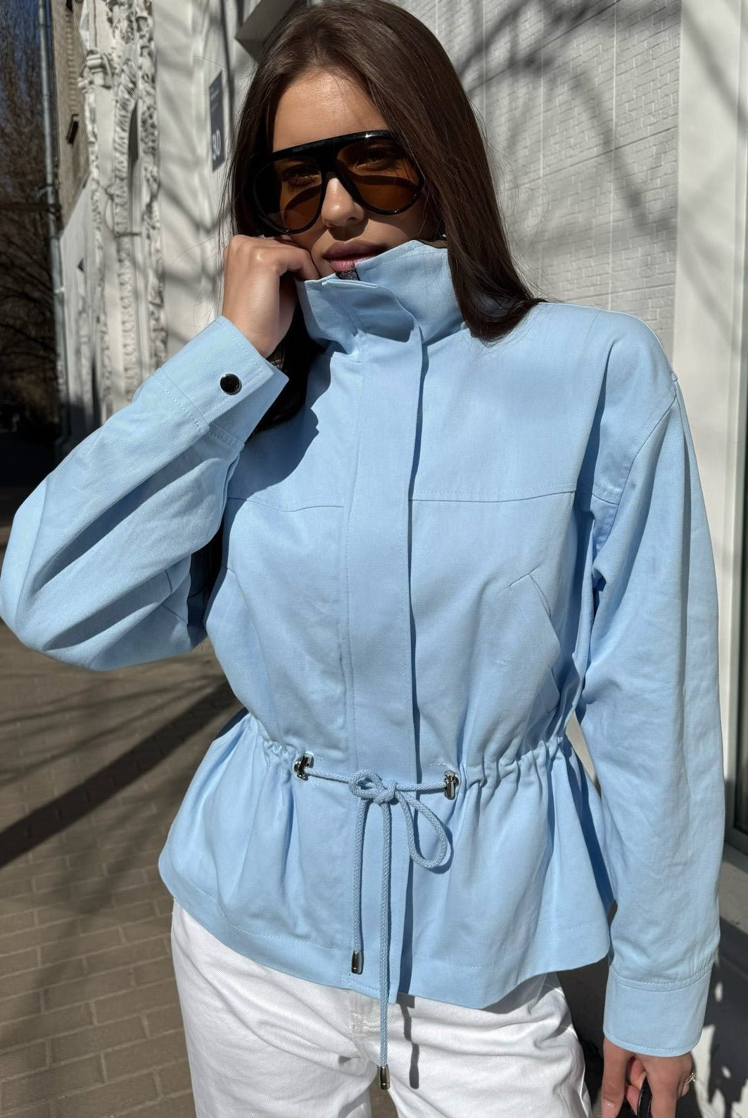SOERA Esther Stand Collar Jacket - Jacket - SOERA-381763-BLU-S-58147 Blue S