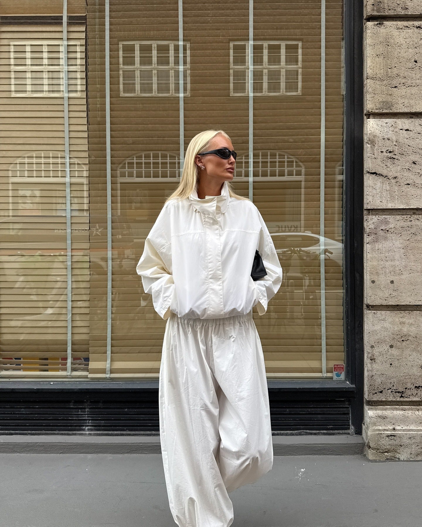 SOERA Farah Funnel Neck Windbreaker Jacket - Jacket - White L