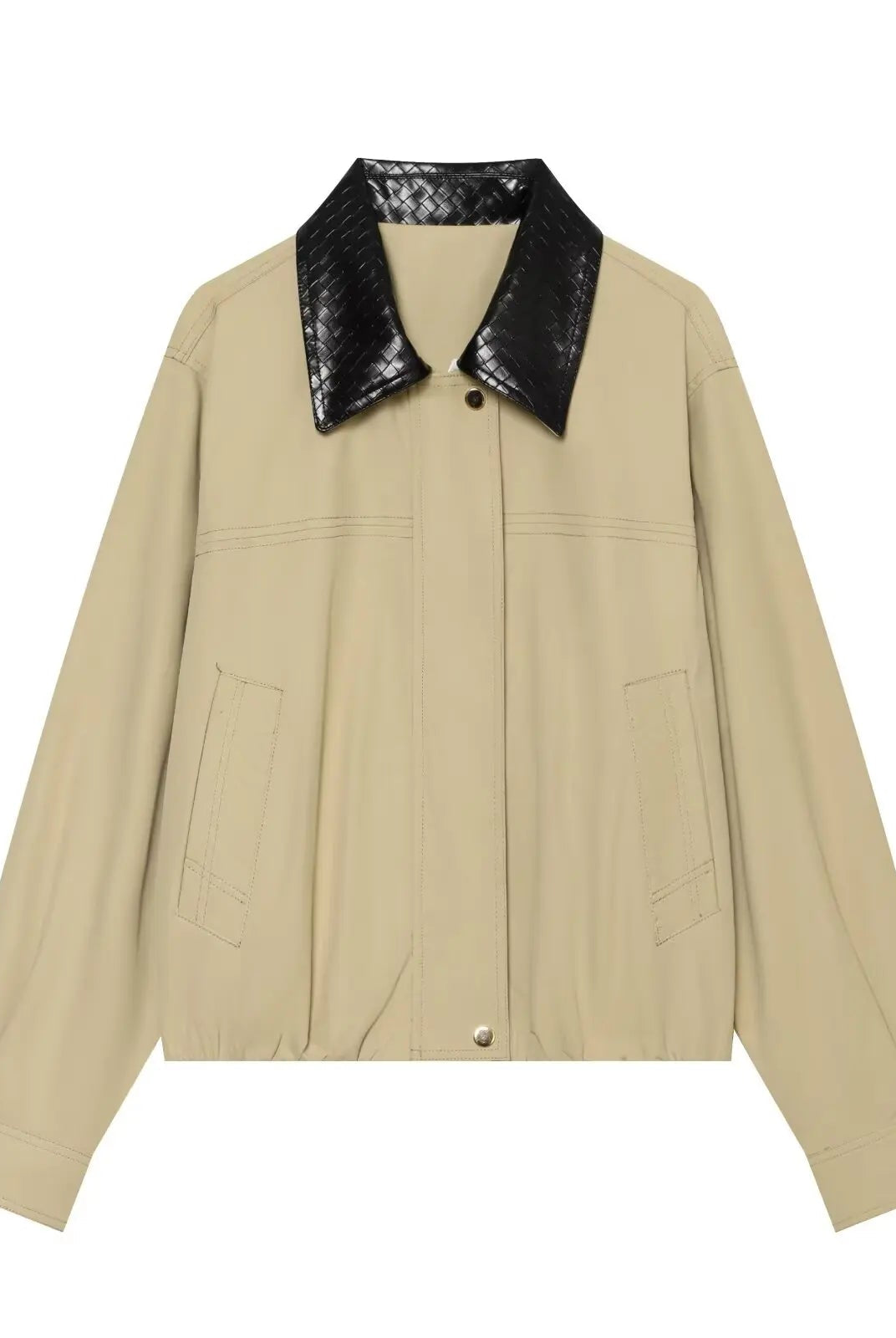 SOERA Olivia Contrast Collar Bomber Jacket - Jacket - SOERA-290755-NAV-XS-48035 Navy XS