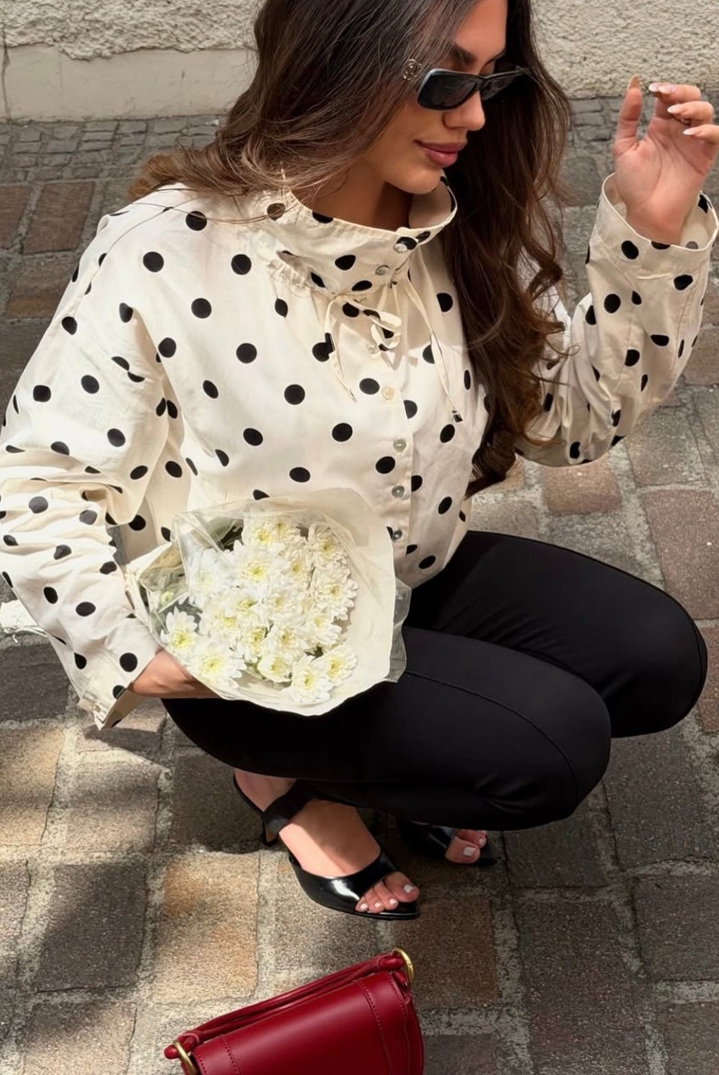 SOERA Presley Polka Dot Puff Sleeve Jacket - Jacket - SOERA-279811-WHI-XS-77315 White XS
