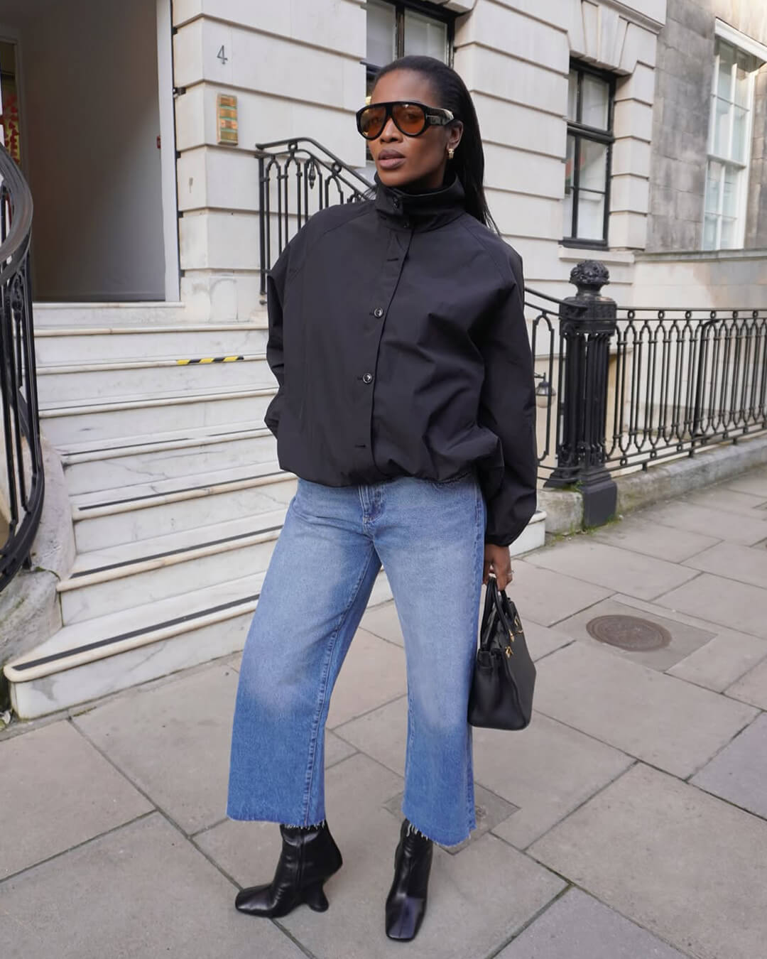 SOERA Clara High - Neck Bomber Jacket - Jackets - iF1765197968549272838 Black S