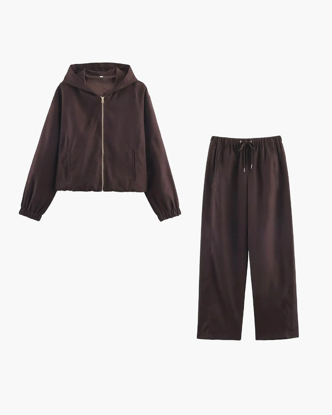 SOERA Amirah Hooded Tracksuit Set - Matching Sets - Set Beige