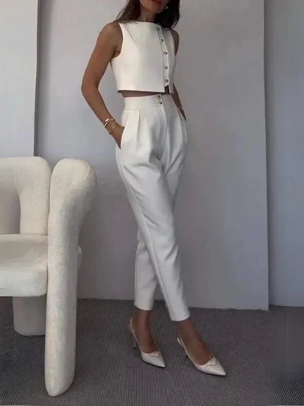 SOERA Helena Two - Piece Set - Matching Sets - White M