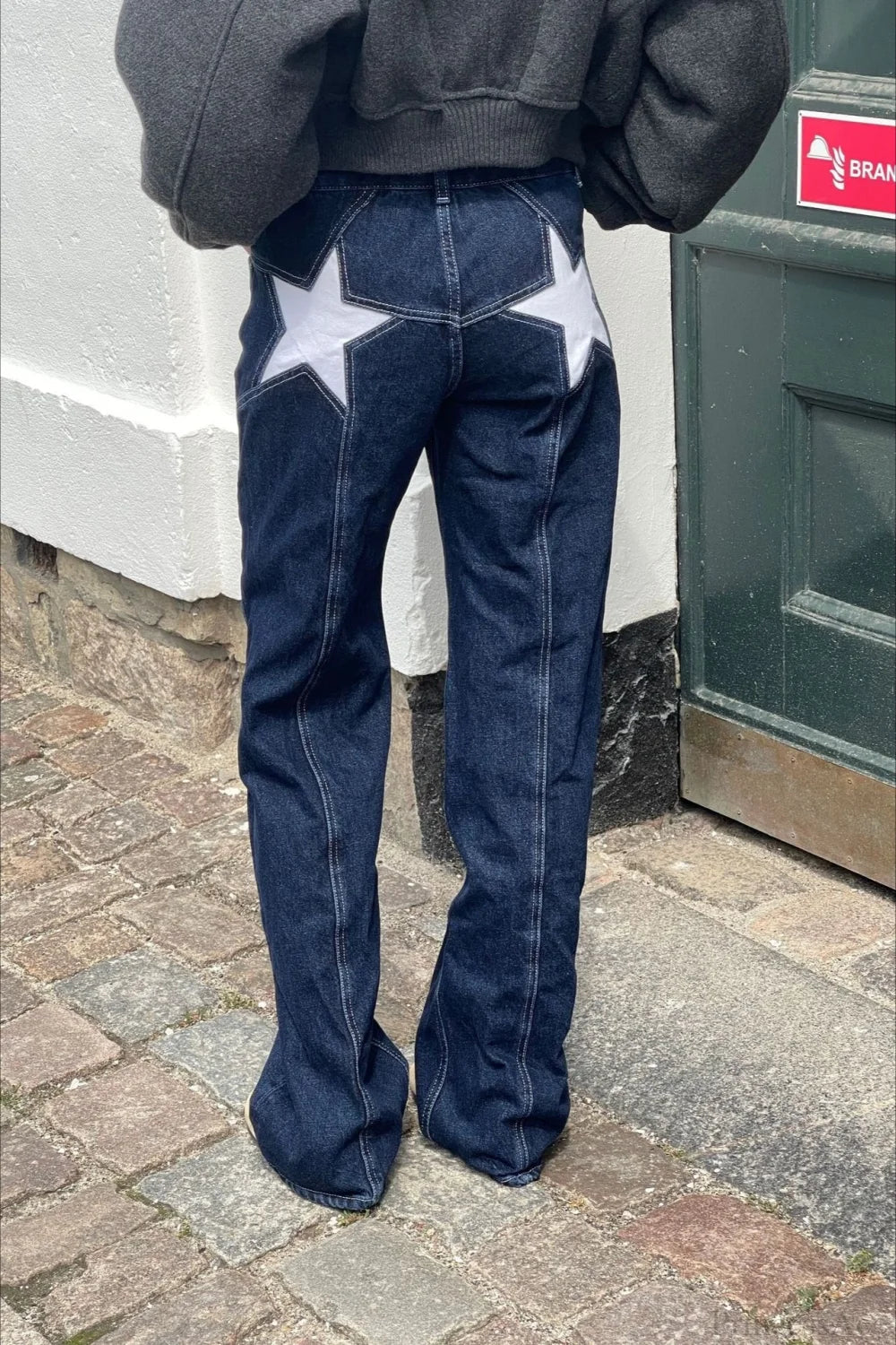 SOERA Charlize Star Patchwork Color - Block Jeans - Pants - Dark Blue M