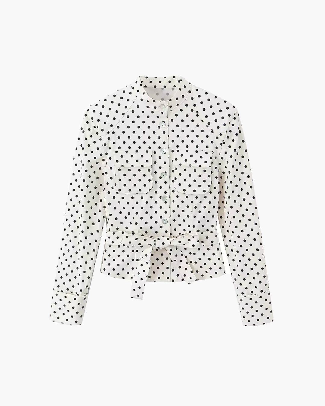 SOERA Jia Polka Dot High - Waist Trouser Set - Set - Top S