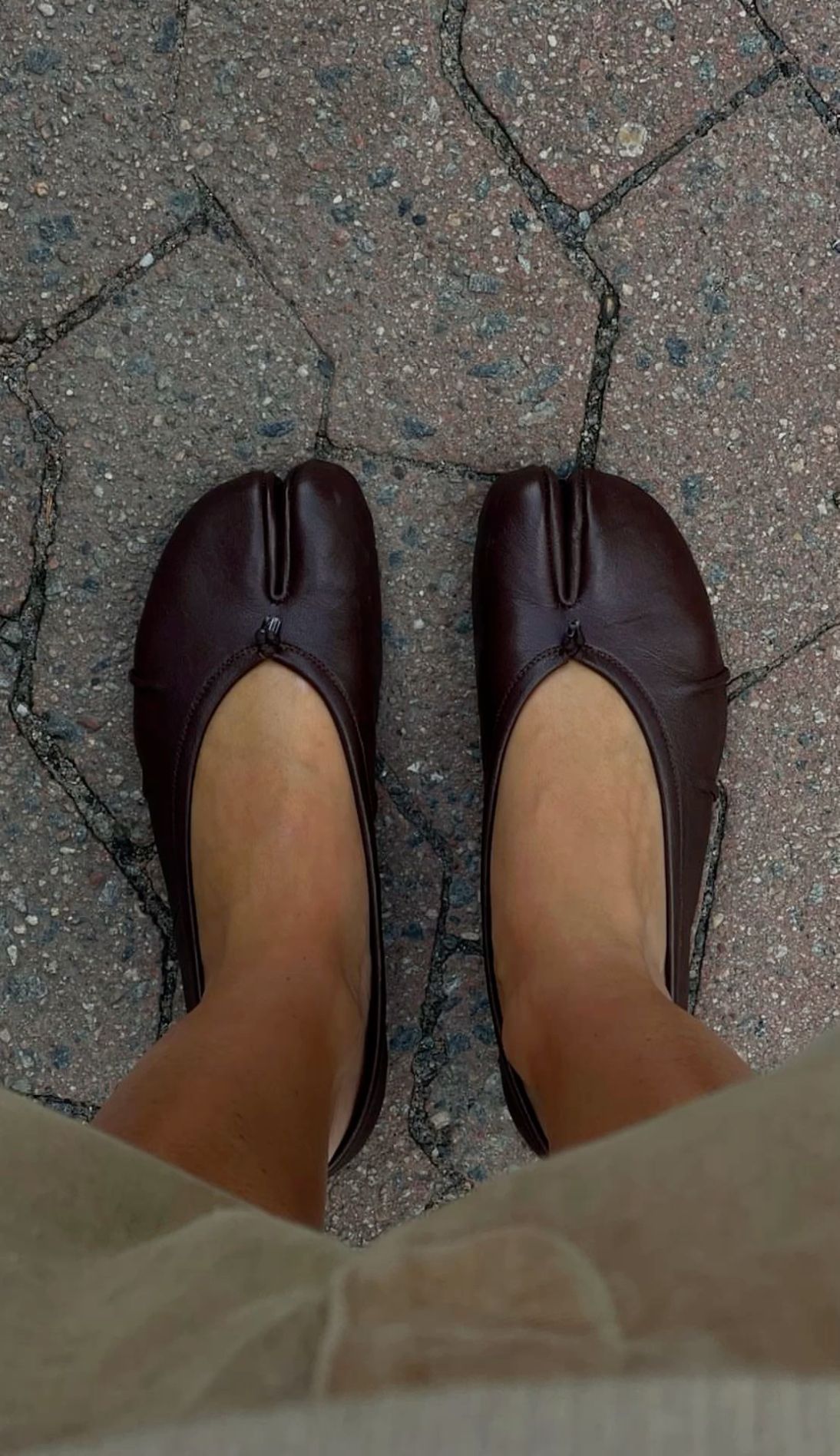 SOERA Bianca Split - Toe Leather Mules - Shoes - Wine 36
