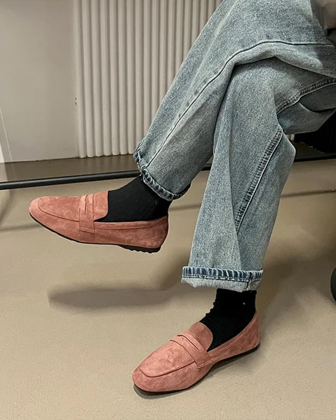 SOERA Bianca Suede Slip - On Loafers - Shoes - Pink 34