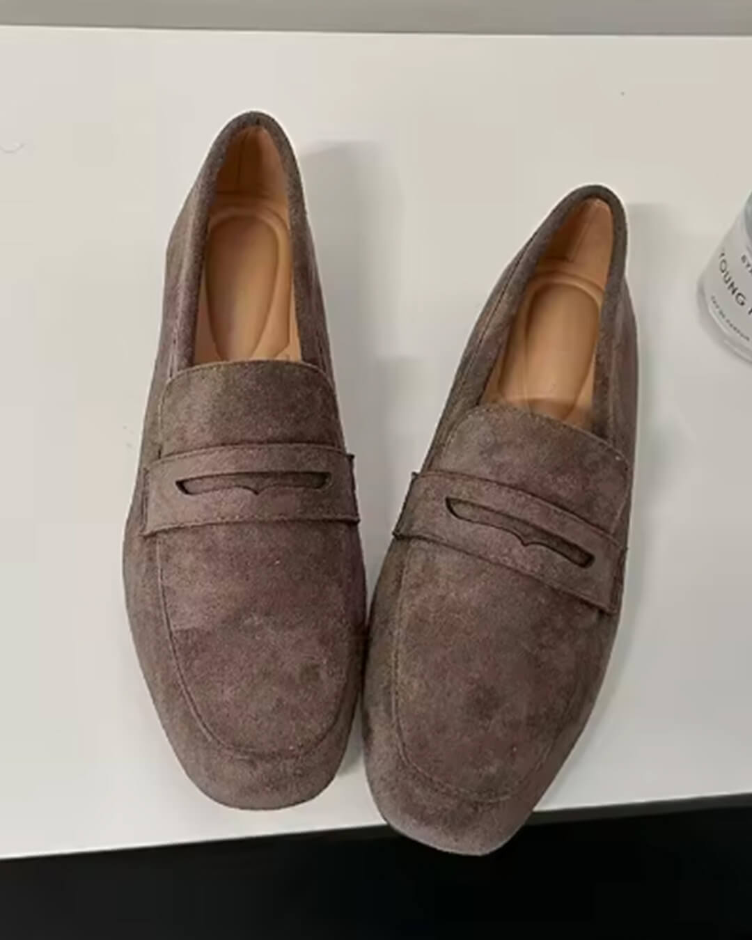 SOERA Bianca Suede Slip - On Loafers - Shoes - Taupe 34