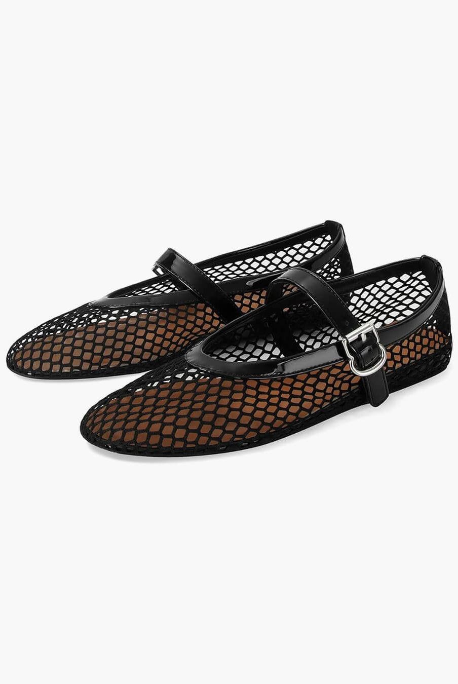 SOERA Rebecca Mesh Ballet Flats - Shoes - Beige 36