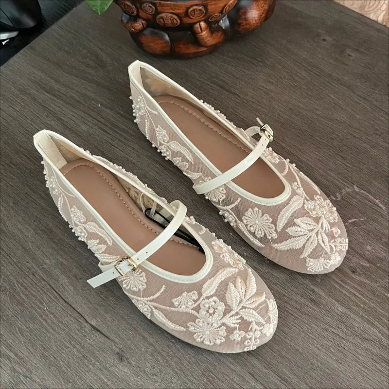 SOERA Sarah Beaded Mesh Ballet Flats - Shoes - 1005008967967408-;dt1769670009968919610 39
