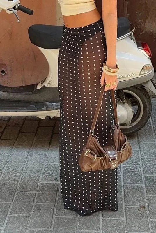 SOERA Beatrice Polka Dot Maxi Skirt - Skirt - SOERA-810755-DEF-OS-33028 M