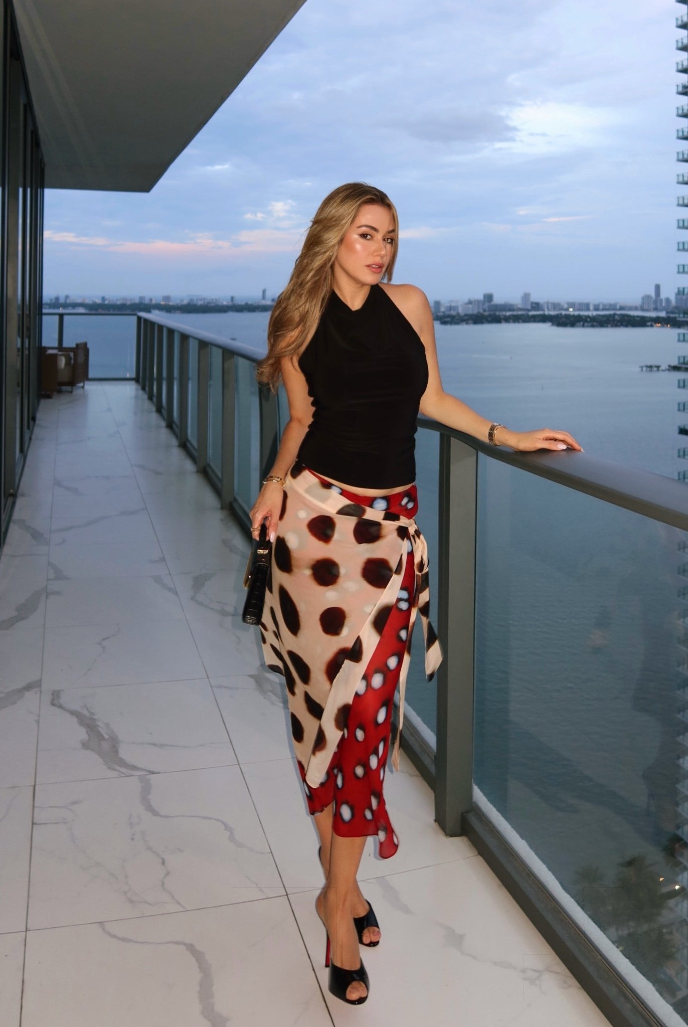 SOERA Eleni Wrap Midi Skirt Scarf Detail - Skirt - SOERA-478083-L-OS-87043 L